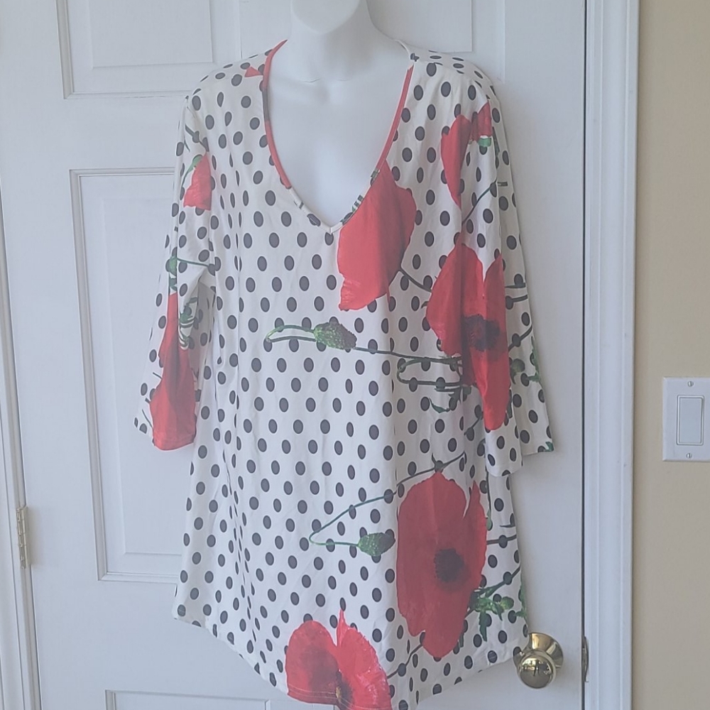 Lily 2XL Floral Blouse